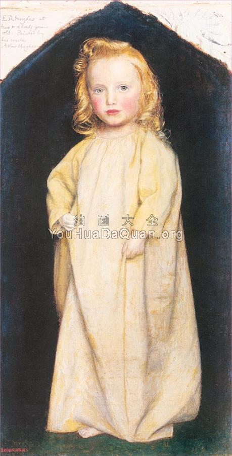 Edward Robert Hughes as a Child - 亚瑟·休斯